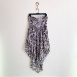 Free People Strapless Tie Dye Dress